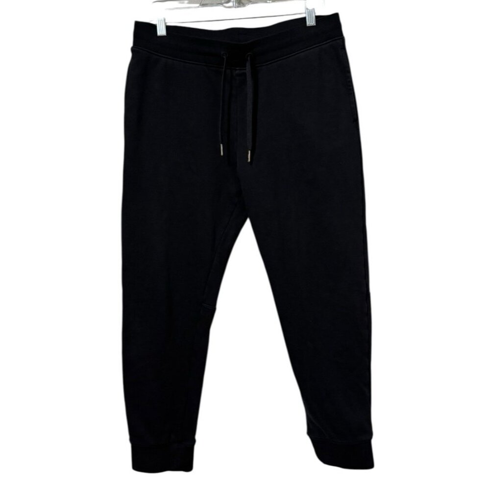 Armani Exchange Pants Men Size Small Black Jogger Drawstring‎ Logo Loungewear